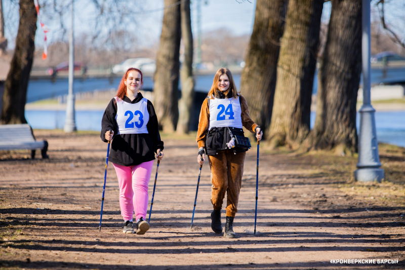 ITMO Nordic walking section. Photo courtesy of Margarita Serebrennikova
