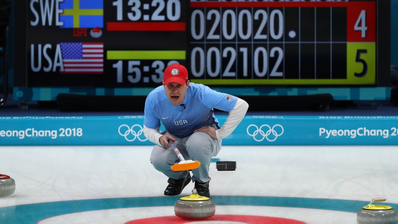 Member of the USA National Curling Team at the Winter Olympics. Credit: olympic.org