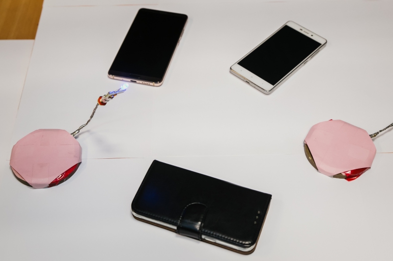 The wireless charger prototype