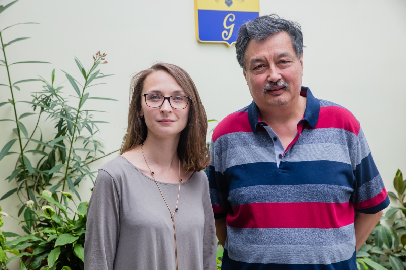 Анастасия Ярмош, директор Центра Art&Science, и Игорь Дю