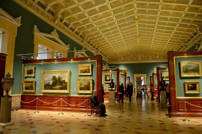 The Tent-Roofed Hall of the Hermitage, and its collection of 17th-century Dutch art. Credit: countryscanner.ru